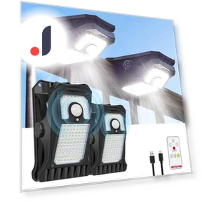 Solar Security Smart Motion Lights — Outdoor Security & Flood Lighting, LIUXING Fire Solar Lamp
