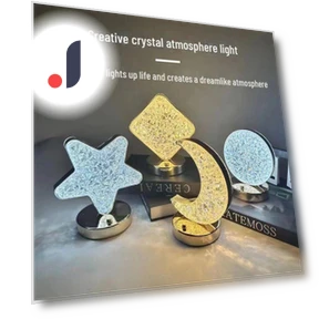 Touch Night Light with Moon and Stars — Lamps & Shades, CrossCart
