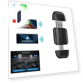 Wireless Adapter for Car Play and Android Auto — Navigation & GPS Accessories, YJMP Auto Parts