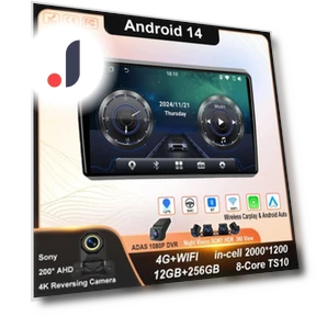 Wireless Android Auto Carplay Multimedia Player — Stereo Receivers, AutoSphere