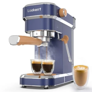 20 Bar Espresso Maker with Milk Frother Steamer — Coffee Maker, Laekerrt