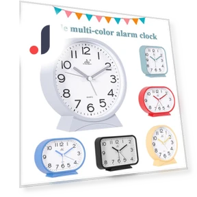 6-Color Desktop Alarm Clock — Alarms & Clocks, Daily necessities-V