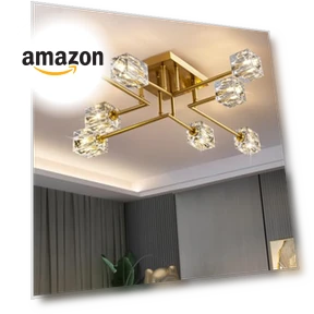 Crystal Ceiling Light — Chandeliers, OKES