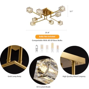 Crystal Ceiling Light, OKES