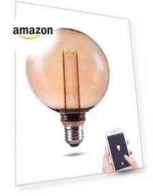 Decorative Round LED Light Bulb — Incandescent, Harwez