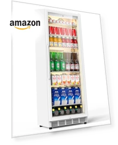 Display Beverage Fridge with Glass Door — Drink Coolers, Velivi
