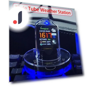 DIY Cyberpunk Style Smart Wifi Glow Tube Clock — Clocks, Daily necessities-V