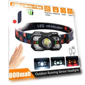 IR Motion Sensor Headlamp — Flashlights, LIUXING Fire Portable Lighting