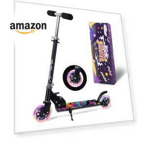 Kids Kick Scooter with Light-up Wheels — Push Scooters, Nattork