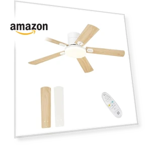 Low Profile Ceiling Fan with Light and Remote — Ceiling Fan Lighting Solutions, AUTELO