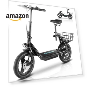 Peak 1200W Electric Scooter with Seat — Push Scooters, Caroma