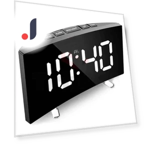 Silent Design Digital LED Alarm Clock with Large Display — Clocks, Daily necessities-V