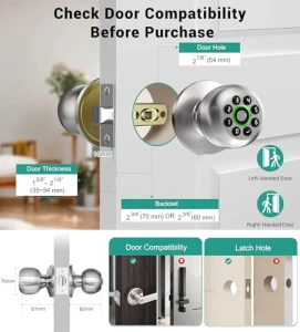 Smart Door Knob Lock — Smart Lock, WREO