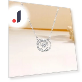 Smart Double Heart Ring Necklace — Smart Jewelry, All-match jewelry