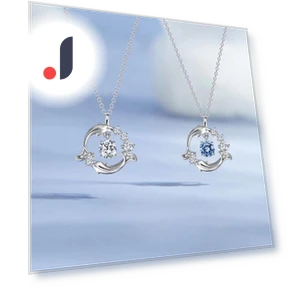 Smart Necklace with Moissanite Pendant — Smart Jewelry, Wipon