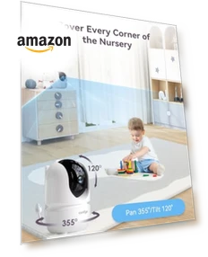 Split-Screen Baby Monitor with 2 Cameras — Baby Monitors, Comfyer
