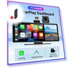 11.26-inch 4K DVR Wireless CarPlay and Android Auto Portable Dash Cam — Dashboard Cameras, ZoomSpark