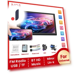 2 Din Car Radio with 7" HD Touchscreen — Stereo Receivers, ZoomSpark