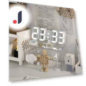 3D Digital Smart Alarm Clock — Clocks, Daily necessities-V