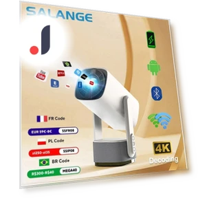 4K Smart Projector with Built-in Battery — Home Theater Projectors, Essager Electronic