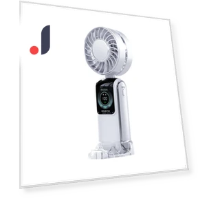 Adjustable Speed Silent Desk Fan with LED Display — Portable Cooling Solutions, Quality Life