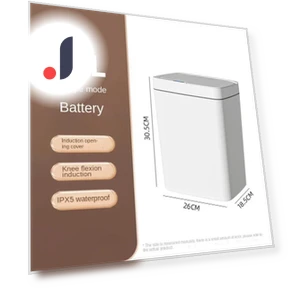 Automatic Induction Smart Garbage Can — Kitchen Cans, Simple and warm