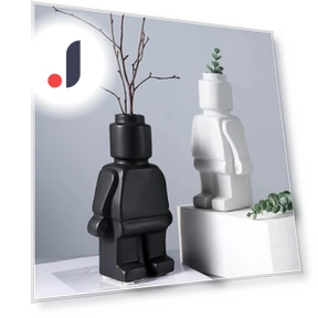 Ceramic Robot Vase — Vases, TOP-MALL-001