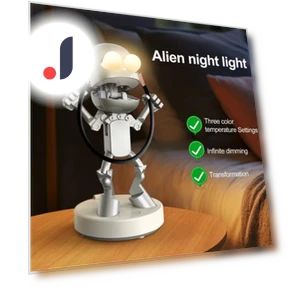 Cute Cartoon Robot LED Night Light — Night Lights, Aolifu
