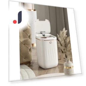 Electric Sensor Trash Bin with UV Light Charging — Waste Baskets, Simple and warm