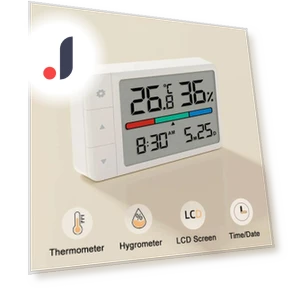 Intelligent Thermometer Hygrometer Meter Multi Function Clock Digital Display Weather Station Sensor — Home Climate Control, MiaoMiaoCe