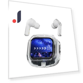 LCD Touch Screen TWS Wireless Headphones — In-Ear Headphones, pffee Phone Accessories