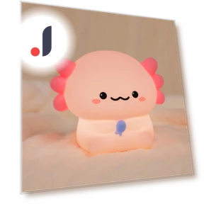 LED Night Light in Pink Axolotl Shape — Night Lights, TOP-MALL-001