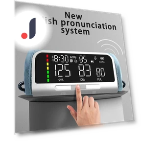 Rechargeable Voice Player with Smart Touch Screen for Blood Pressure Measurement on Arm — Wearable Accessories, Schbit Health Mall