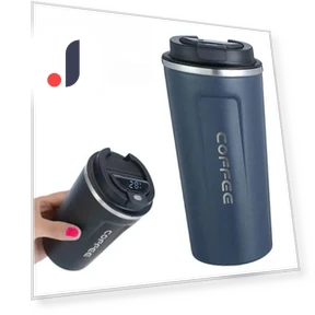 Smart Coffee Cup with Temperature Display — Beverage Warmers, TOP-MALL-001