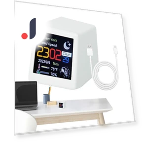 Smart Digital Alarm Clock with Weather Forecast — Alarms & Clocks, TOP-MALL-001