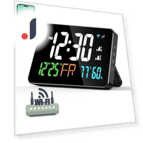 Smart Digital Wall Clock — Alarms & Clocks, TOP-MALL-001