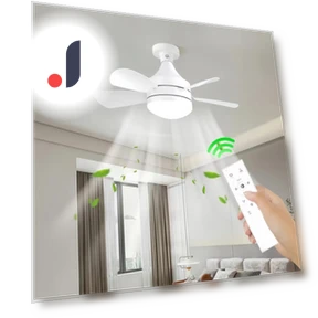 Smart LED Ceiling Fan with Remote Control — Ceiling Fans, TOP-MALL-001
