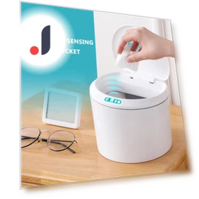 Smart Sensor Trash Can — Waste Baskets, Simple and warm