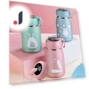 Smart Temperature Display Stainless Steel Kids Thermos — Travel Drinkware, Versatile Home Furnishing