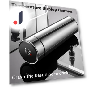 Smart Temperature Display Stainless Steel Thermos Mug — Beverage Warmers, Versatile Home Furnishing