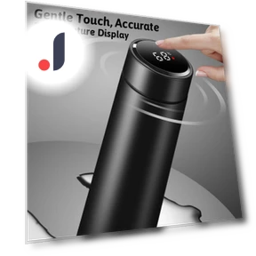Smart Temperature Display Vacuum Insulated Stainless Steel Thermos Cup — Travel Drinkware, Versatile Home Furnishing