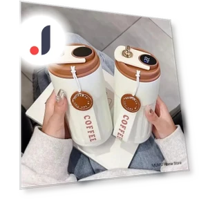 Smart Thermos Bottle with LED Temperature Display — Beverage Warmers, TOP-MALL-001