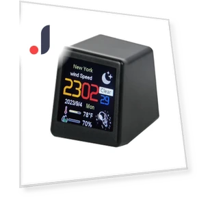 Smart Weather Station Crystal Cube with Holographic Digital Clock — Clocks, TOP-MALL-001