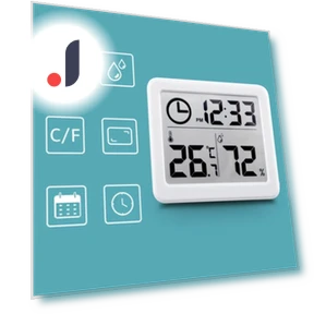 Ultra-thin Digital Thermometer Hygrometer — Home Climate Control, TOP-MALL-001