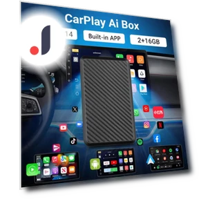 Wireless CarPlay & Android Auto 3-in-1 AI Box — Stereo Receivers, ZoomSpark