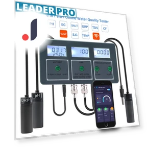 8-in-1 Smart WiFi Water Quality Meter — Hydrometers, Crown Global