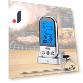 BBQ Thermometer with Timer Alarm — Grill Thermometers, Mongolia1