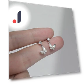 Butterfly Stud Earrings — Clip-Ons, Wipon