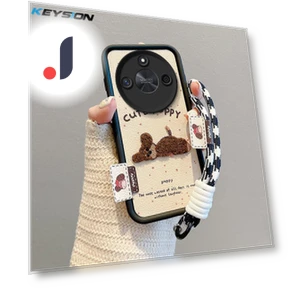 Cartoon Cute Plush Phone Case with Lanyard — Protective Cases, KEYSION