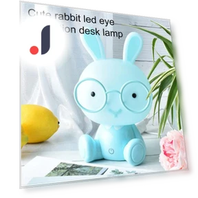 Cute Rabbit Lamp with Glasses — Creative Lighting Solutions, Blackcurrant